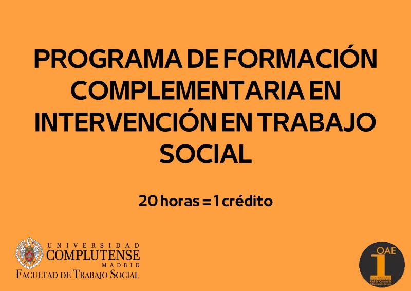 Programa de formación complementaria en intervención en Trabajo Social (FITS)